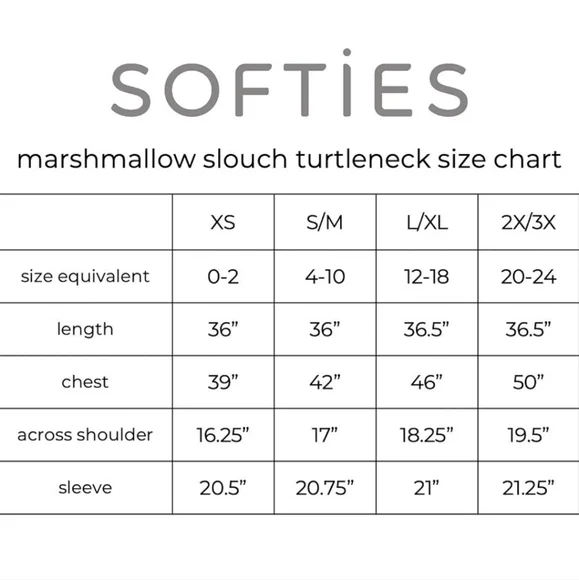 NWT Softies Marshmallow Slouch Turtleneck LoungerSize S|M In Navy - Picture 6 of 6